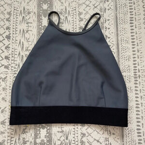 NWOT Abysse‎ height neck bikini top L